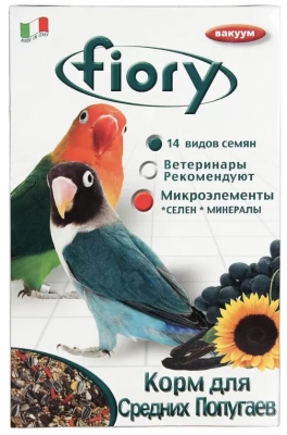 FIORY корм для средних попугаев Parrocchetti African 3,2 кг