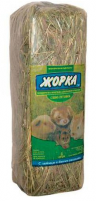 Сено Луговое ЖОРКА 3 л (0,5 кг) гигиеническая подстилка д/грызунов 