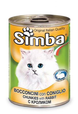 Simba Cat консервы для кошек паштет кролик 400 г.