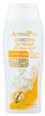 Animal Play Шампунь дегтярный для собак и кошек 250мл