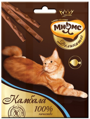 МНЯМС д/кошек лакомые палочки с камбалой 3*4 г.
