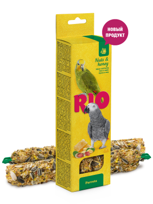 RIO Палочки для попугаев с орехами и медом 2+90 гр