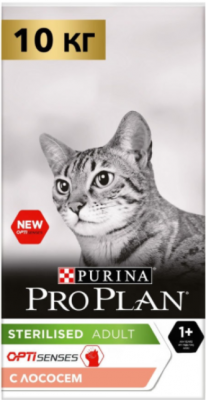 PRO PLAN Sterilised Лосось сухой корм для стерилизованных кошек 10кг,