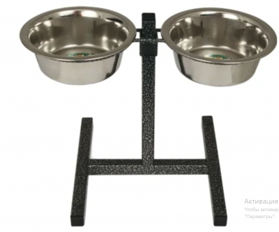 Комплект стойки с мисками 2*1,60л