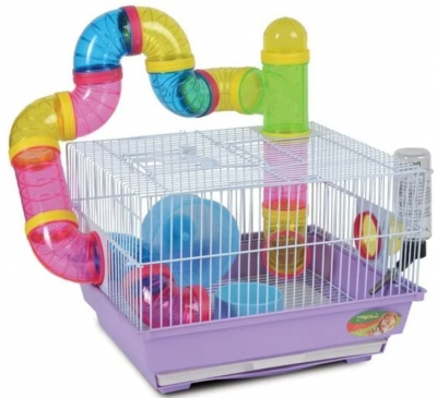 Триоль, клетка д/грызунов,  №3305В  34,5*28*24,5 см с туннелем