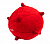 Сенсорный плюшевый мяч Playology PUPPY SENSORY BALL 15 см для щенков средних и крупных пород 8-16 недель с ароматом говядины, цвет красный