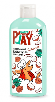 Animal Play Sweet Шампунь Взрывной кокос для собак и кошек 300мл
