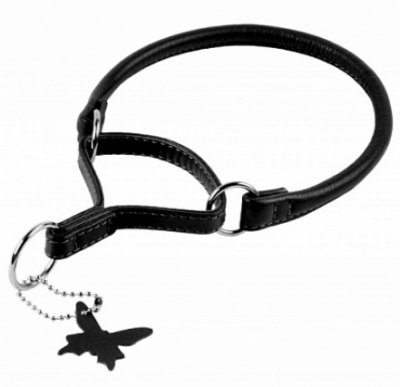 Ошейник-удавка  "COLLAR Glamour"  черный 8мм/40 см