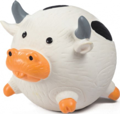 Игрушка для собак из латекса, Мяч-коровка, D-85 мм