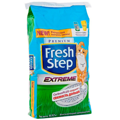 FRESH STEP наполнитель впитывающий тройной контроль запахов 9,52 кг