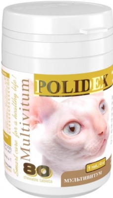 POLIDEX 80 для кошек Мультивитум Плюс
