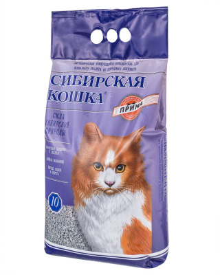 СИБИРСКАЯ КОШКА наполнитель комкующий 10 кг ПРИМА