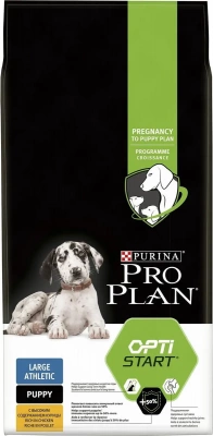 Pro Plan для щенков крупных пород с атлетическим телосложением курица/рис12 кг