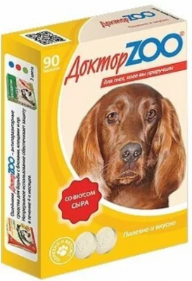 Доктор ЗОО для собак сыр 90 таб.