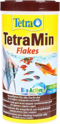TETRA  Min Flakes  1 л. корм для всех видов рыб в виде хлопьев.