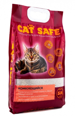 CAT SAFE наполнитель комкующий 5 л