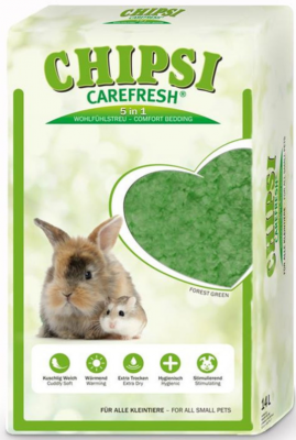 CAREFRESH CF CHIPSI  FOREST GREEN наполнитель подстилка зеленый для птиц и мелких домашних животных 14л