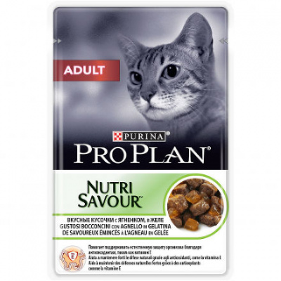 PRO PLAN Adult д/кошек ягненок в желе  85 г