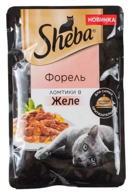 Sheba вз.кош форель желе 28*75г	