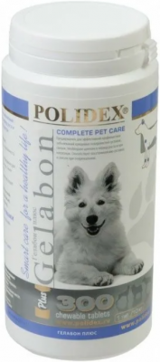 POLIDEX 300 Gelabon plus витамины для собак 