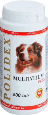 POLIDEX Мультивитум Plus (500) для собак																					