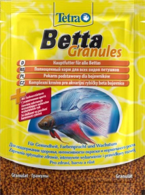 TETRA  Betta  Granules 5 гр корм д/бойцовых и лабиринтовых рыб, гранул