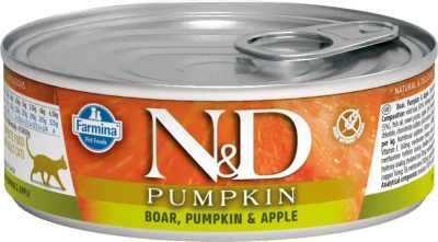 N&D Cat PUMPKIN Boar & Apple/ Кабан c тыквой и яблоком для кошек 80 