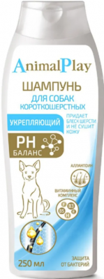 Animal Play Шампунь для короткошерстных собак 250мл