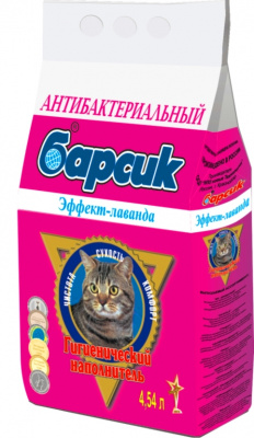 БАРСИК наполнитель впитывающий Эффект Лаванда 4,54 л