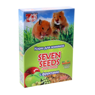 SEVEN SEEDS - корм д/ хомяков с фруктами 500г.