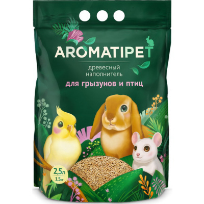 AROMATIPET наполнитель для грызунов и птиц 2,5л/1,5кг