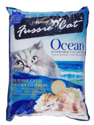 FUSSIE CAT наполнитель комкующий 5 л Морской