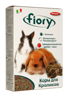 FIORY гранулы для карликовых кроликов Pellettato 850 г