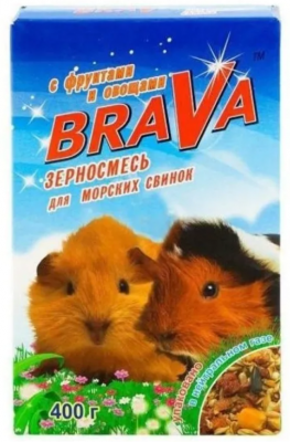 БРАВА д/морских свинок 400 г фрукты+овощи