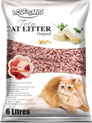 EMILY PETS наполнитель комкующий соевый - Персик 2,8кг