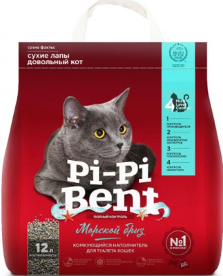 PI-PI-BENT наполнитель комкующий Морской бриз 5 кг