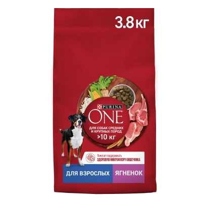 ONE МЕДМАКС Взр Соб Ягненок Рис 3,8кг