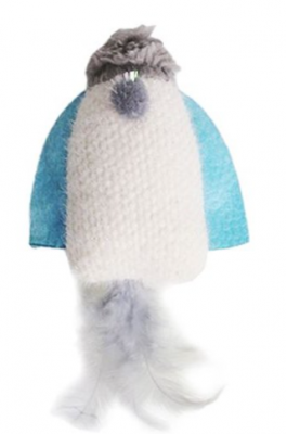 Petpark игрушка для кошек Космический корабль с перьями и кошачей мятой 20 см						