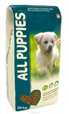ALL DOGS д/щенков 20 кг