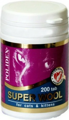 POLIDEX 80 Super Wool витамины для кошек (Супер Вул)