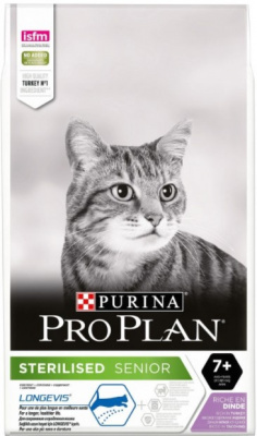PRO PLAN д/кошек стерил. индейка 7+ 1,5 кг