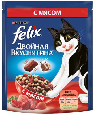 FELIX Двойная Вкуснятина Мясо 200г