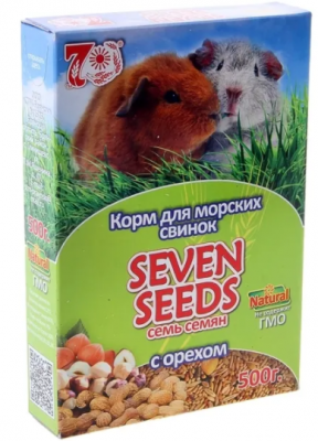 SEVEN SEEDS - корм д/морских свинок с орехом 500 гр.