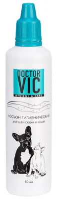 Лосьон Doctor VIC гигиенический для ушей для кошек и собак фл. 60 мл