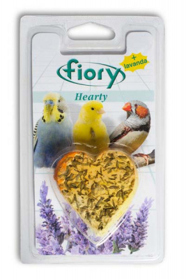 FIORY био камень для птиц Hearty  c  лавандой в форме сердца 45 г
