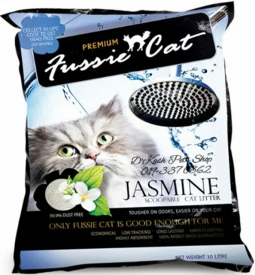 FUSSIE CAT наполнитель комкующий Жасмин 5 л