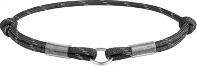 Шнурок для адресника из паракорда WAUDOG Smart ID, светоотражающий, M, Д 4 мм, Дл 42-76 см черный			