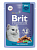 Brit Premium Пауч для взрослых стерилизованных кошек перепелка в желе 85г