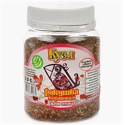 КУЗЯ ракушка кормовая ПЭТ-банка 500 г.
