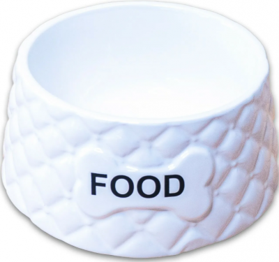 КерамикАрт миска керамическая Food белая 730 мл, белая 